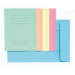 Paquet 50 chemises imprimées 3 rabats SUPER 210 - 24x32cm - Couleurs assorties - Exacompta