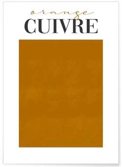 Affiche Orange Cuivré | A3 : 29,7x42cm