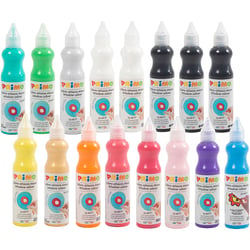 Peinture pour vitres, ass. de couleurs, 16x75ml/ 1 Pq.