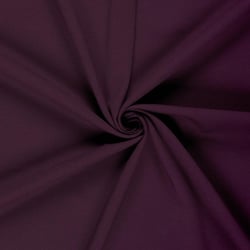 Tissu Jersey piqué lourd de viscose James uni Aubergine