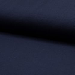 Tissu Jersey Piqué de coton spécial Polo Bleu marine