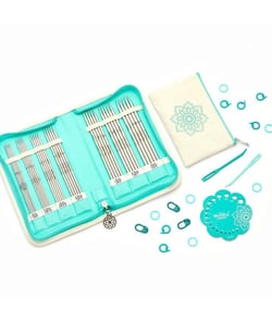 Set d'aiguilles à tricoter double pointes KnitPro Mindful Grateful 15 cm - Knitpro Vert