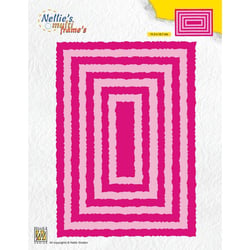Gabarit de découpe pour machine - Nellie's Choice - Cadre Rectangle - 9 pièces