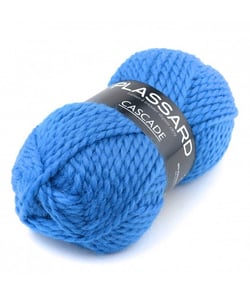 Pelote de laine et alpaga à tricoter CASCADE - 100GR - Plassard 17 Bleu