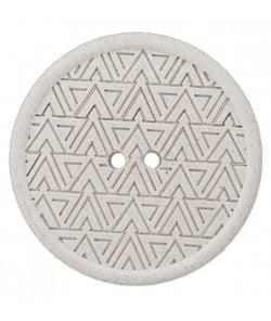 Carte de 4 boutons Recyclés ethniques 20mm écru - Union Knopf Ecru