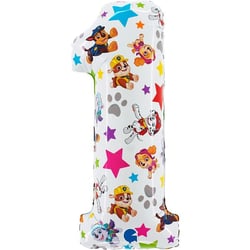 Ballon Aluminium Hélium Pat Patrouille - Géant Chiffre 1 - 71 cm