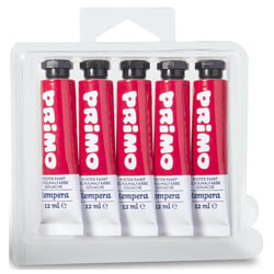Lot de 5 Tubes Aluminium 12 ml - Peinture gouache PRIMO - Carmin 310 - Fine