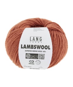 Pelote à tricoter 100% Laine Vierge LAMBSWOOL - Lang Yarns 0087 Marron
