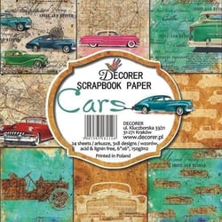 24 papiers fantaisis assorties 15.2 x 15.2 cm Décorer CARS