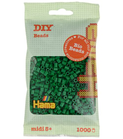 1 000 perles standard MIDI (Ø5 mm) BIO vert
