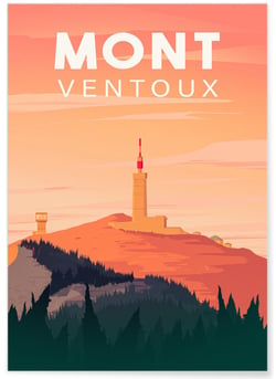 Affiche Mont Ventoux | A3 : 29,7x42cm