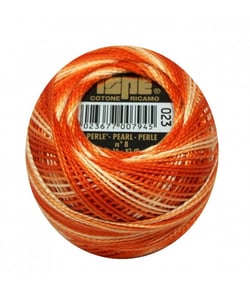 Coton perlé ISPE N°8 - 10GR - Distrifil 023 Flamme