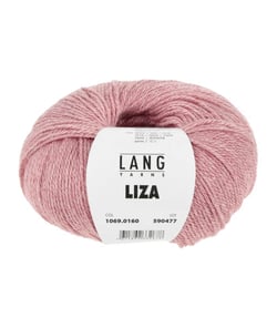 Pelote de laine et soie à tricoter Liza - Lang Yarns 160 Rose