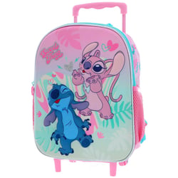 Sac à dos à roulettes Stitch & Angel Love 3D 36 CM Maternelle