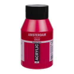 Bouteille 1000 ml - Peinture acrylique Amsterdam Standard Series - Rouge Naphtol Foncé 399 - Semi-opaque.