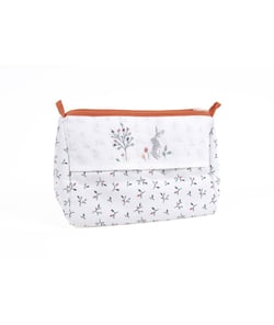 Trousse de Toilette à Broder "Feuillages" – Élégance et Personnalisation pour Bébé - DMC Orange