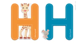 Lettre H Sophie la Girafe - Janod