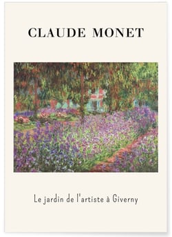 Affiche Claude Monet - Le Jardin de l'artiste à Giverny | A3 : 29,7x42cm