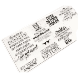 Tampons transparents "se recentrer sur soi-même"