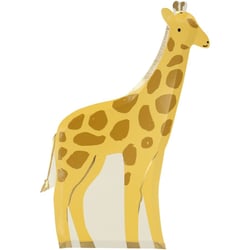 8 Assiettes Animaux Sauvages - Girafe