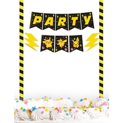 1 Banderole Déco de Gâteau - Pokémon