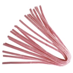 Fil de chenille, 50cm, Epaisseur 9 mm, 10pces, rose