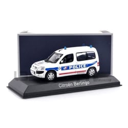 Voiture miniature de collection - NOREV - Citroën Berlingo Police Nationale Brigade Fluviale - 1/43 - Blanc - 2004