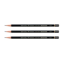 Crayon graphite TOMBOW - MONO 100 - Lot de 3 - Dureté H