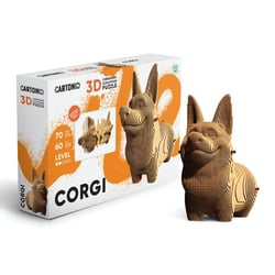 Cartonic® Sculpture-Puzzle 3D carton - Corgi