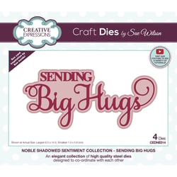 Matrices de découpe - Sending big hugs - 4 dies - Creative Expressions