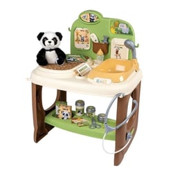 Centre Vétérinaire Zoo - 1 peluche Panda - Nombreux accessoires et fonctions