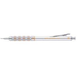 Porte-mine Pentel Graphgear 1000 - Lot de 12 - Mine 0,9 mm - Argent/Jaune