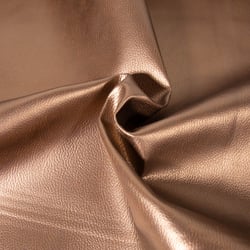 Tissu Simili cuir d'ameublement uni Bronze - Par 50 cm