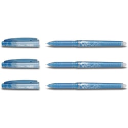 Lot de 3 stylos roller effaçables FriXion Point 0,5 Turquoise