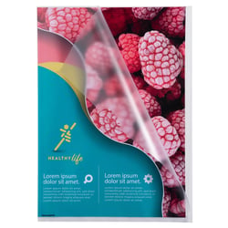 Sachet de 10 pochettes coin polypropylène grainé 12/100e - A4 - Cristal - x 10 - Exacompta