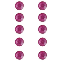 Pierres strass en plastique autocollants 5 mm - rose foncé