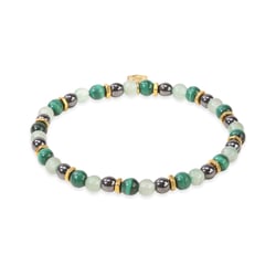 Bracelet en pierres Malachite, Aventurine et Hématite Taille M - Sloya