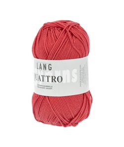 Fil à tricoter 100% coton QUATTRO - Lang Yarns 60 Rouge