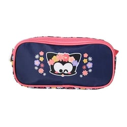 Trousse rectangulaire Chacha 22 CM - 2 Compartiments Flower Paw'er