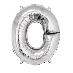 Ballon Lettre O, 40cm, 1pce. , argent
