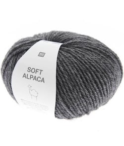 Pelote de laine et Alpaga SOFT ALPACA - Rico Design 13 Gris anthracite