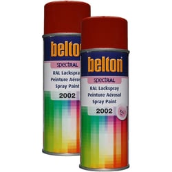 2 bombes de peinture Belton Spectral RAL2002 Orange sang 400ml