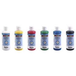 Kit Peinture d'artisanat pour enfants, 6 x 80ml, divers couleurs, Boîte