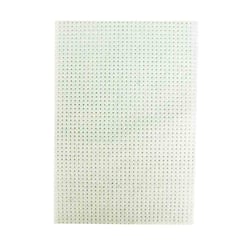 MégaCréa DIY - Feutrine perforée blanc Pour broderie 2 pièces