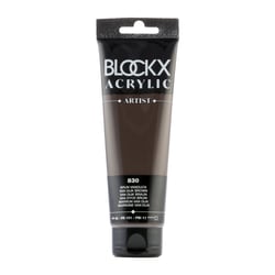 Peinture acrylique - Brun Vandjick - 830 - BLOCKX Artist - Qualité beaux-arts - Tube 120ml