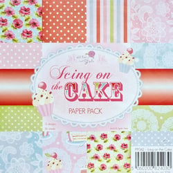 36 papiers fantaisis assorties 15.2 x 15.2 cm Wild Rose Studio ICING ON THE CAKE