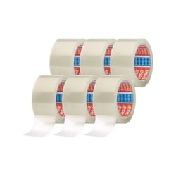 Lot de 6 rubans Emballage Transparent PP 66M X 50mm Surdiscount