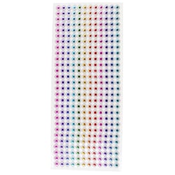 MégaCréa DIY - Stickers strass multicolore en bande 0,8 cm