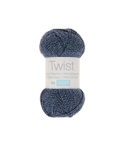 Pelote à tricoter TWIST - 100gr - Trimits 05 Noir/bleu