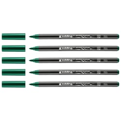 Lot de 5 Feutres pinceau porcelaine EDDING 4200 - Vert - 1-4 mm